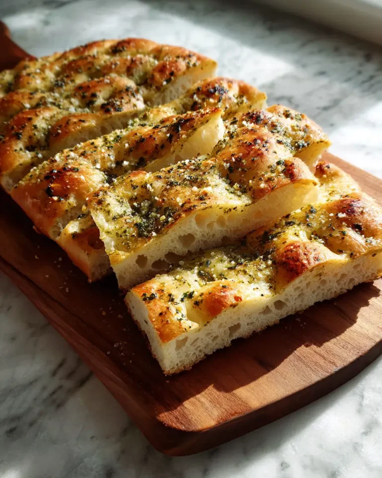Effortless Elegance: No-Knead Focaccia Bread with Pesto Delight - Featured Image