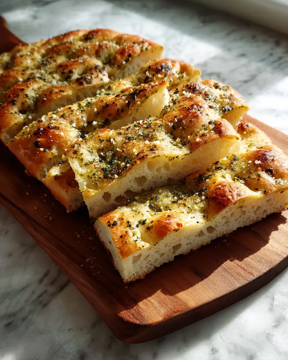 Effortless Elegance: No-Knead Focaccia Bread with Pesto Delight - Featured Image