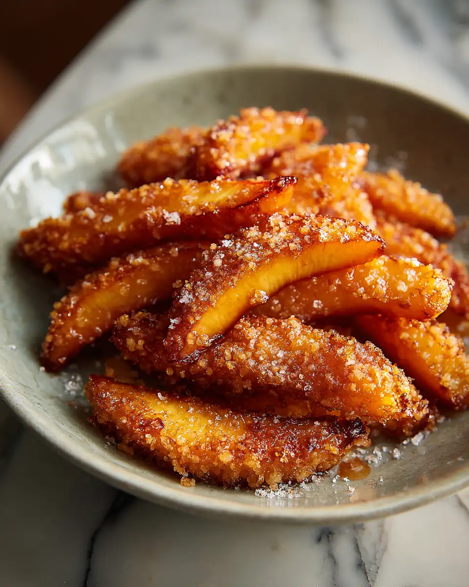 Crispy Delight: Dive into Irresistible Peach Cobbler Dessert Fries - Featured Image