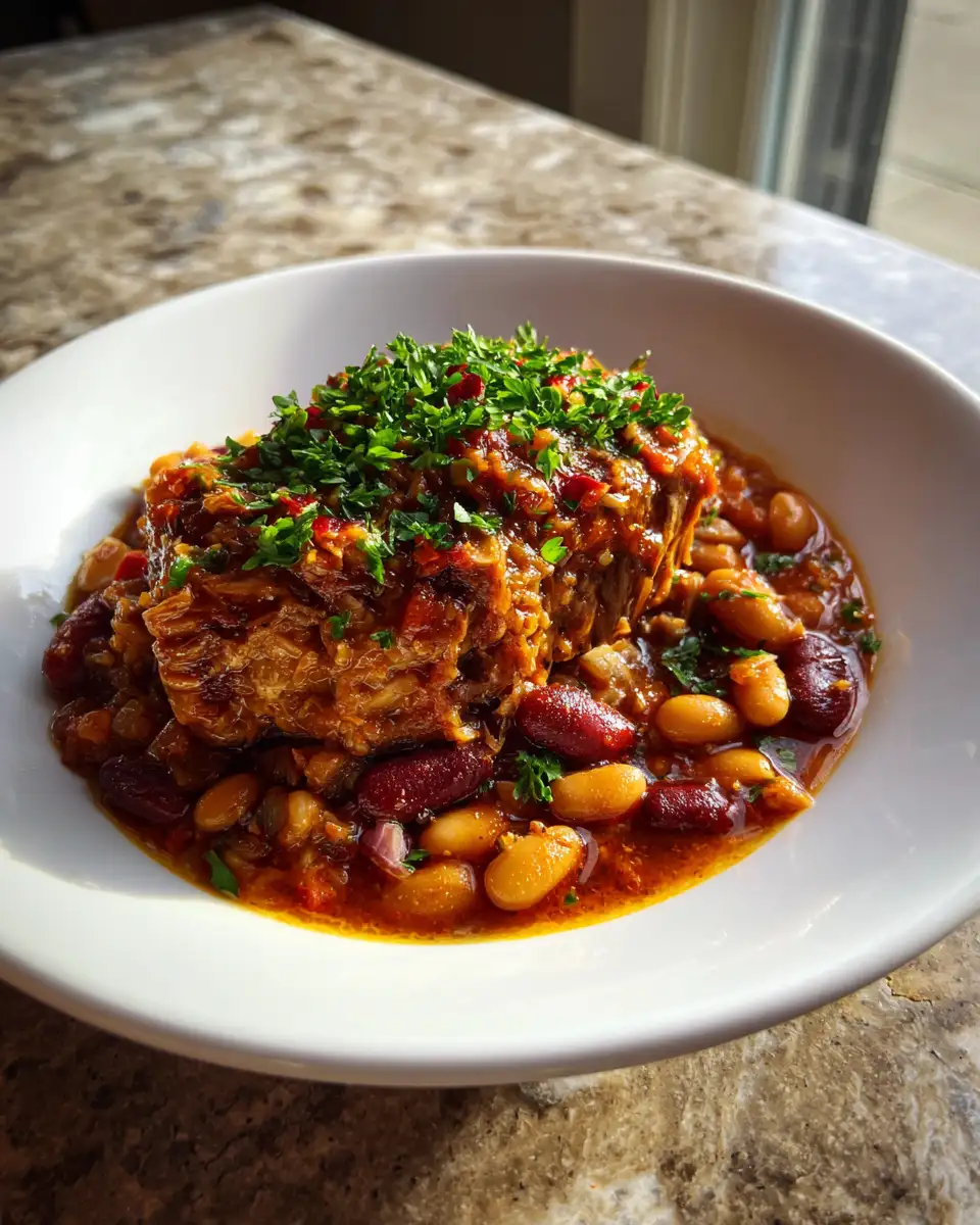 Savor the Perfect Harmony of Pork and Beans in Every Bite 6 Final dish - Savor the Perfect Harmony of Pork and Beans in Every Bite