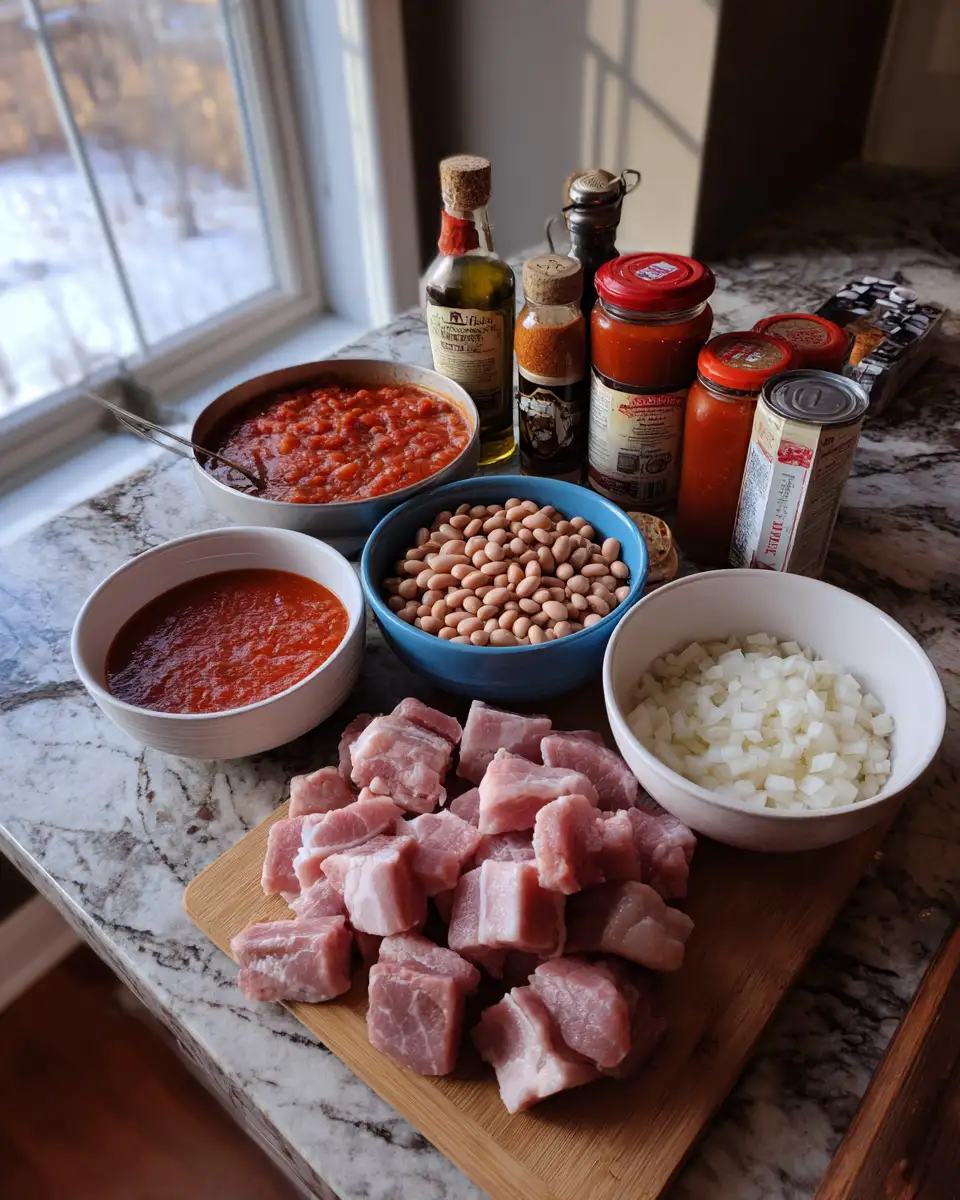 Savor the Perfect Harmony of Pork and Beans in Every Bite 4 Ingredients for Savor the Perfect Harmony of Pork and Beans in Every Bite