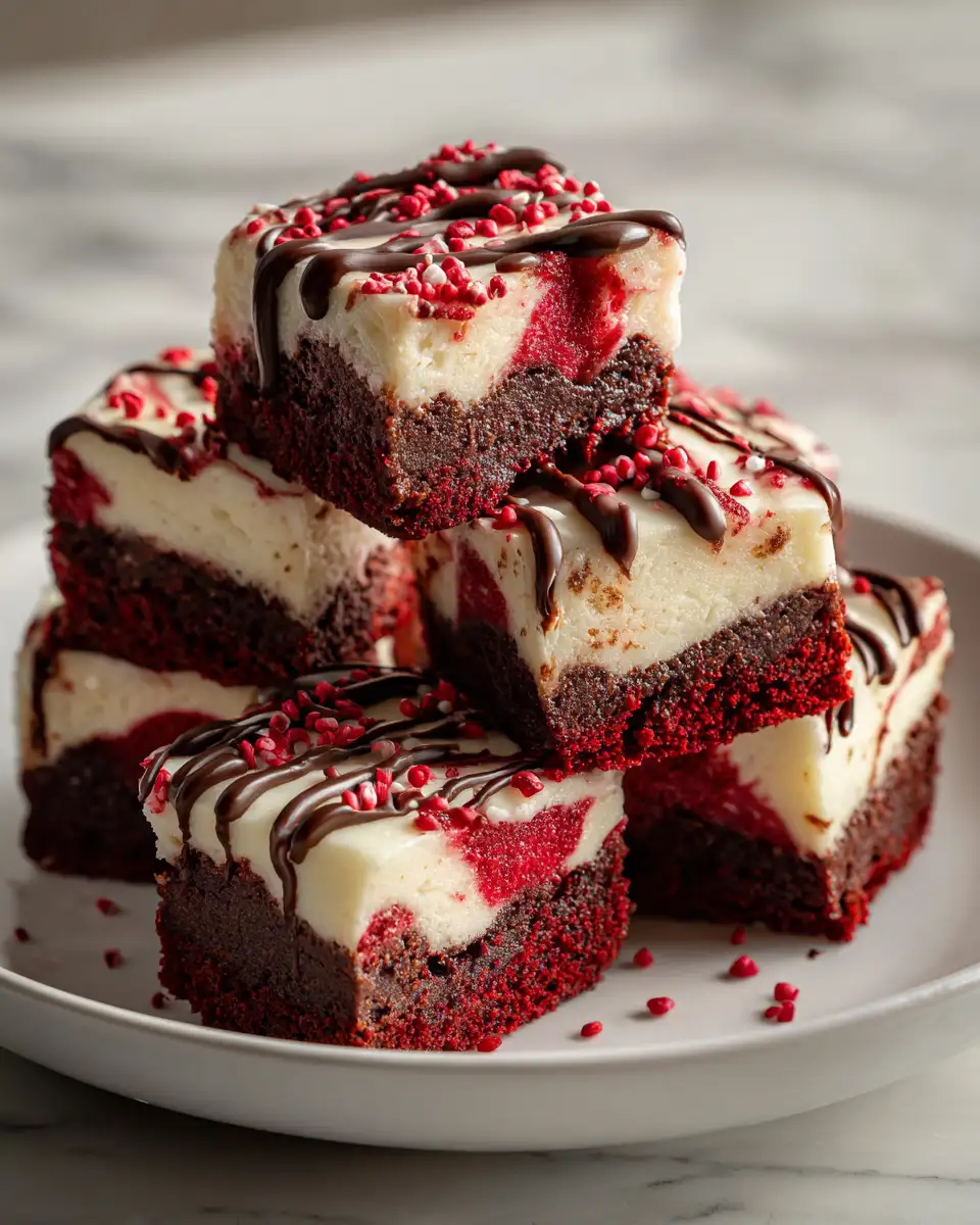 Indulge in Irresistible Red Velvet Cheesecake Brownie Bites 6 Final dish - Indulge in Irresistible Red Velvet Cheesecake Brownie Bites