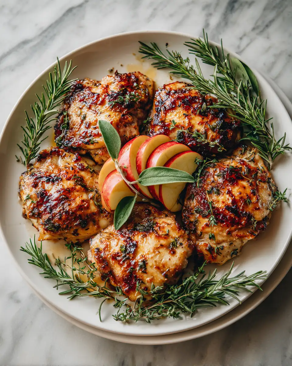 Final dish - Savor the Season with Rosemary Apple Cider Chicken