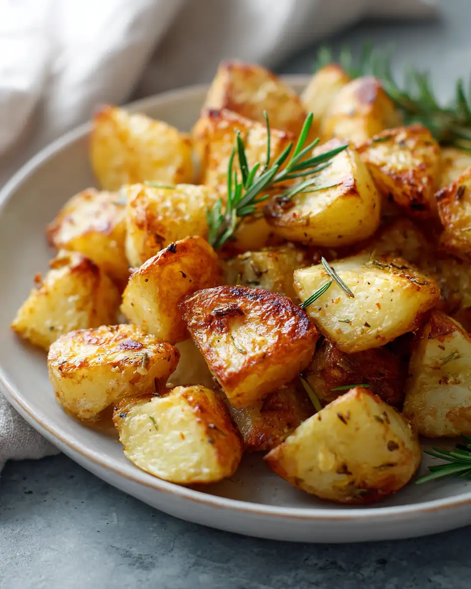 Irresistibly Crispy Rosemary Garlic Potatoes for the Perfect Side Dish - Featured Image