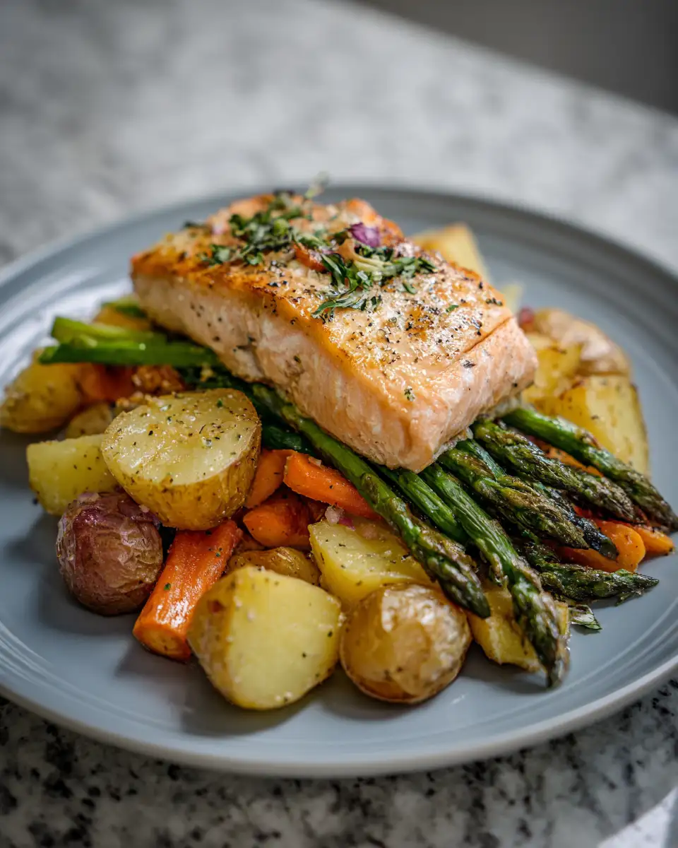 Final dish - Savor the Flavors: Irresistible Salmon and Potato Bake Delight