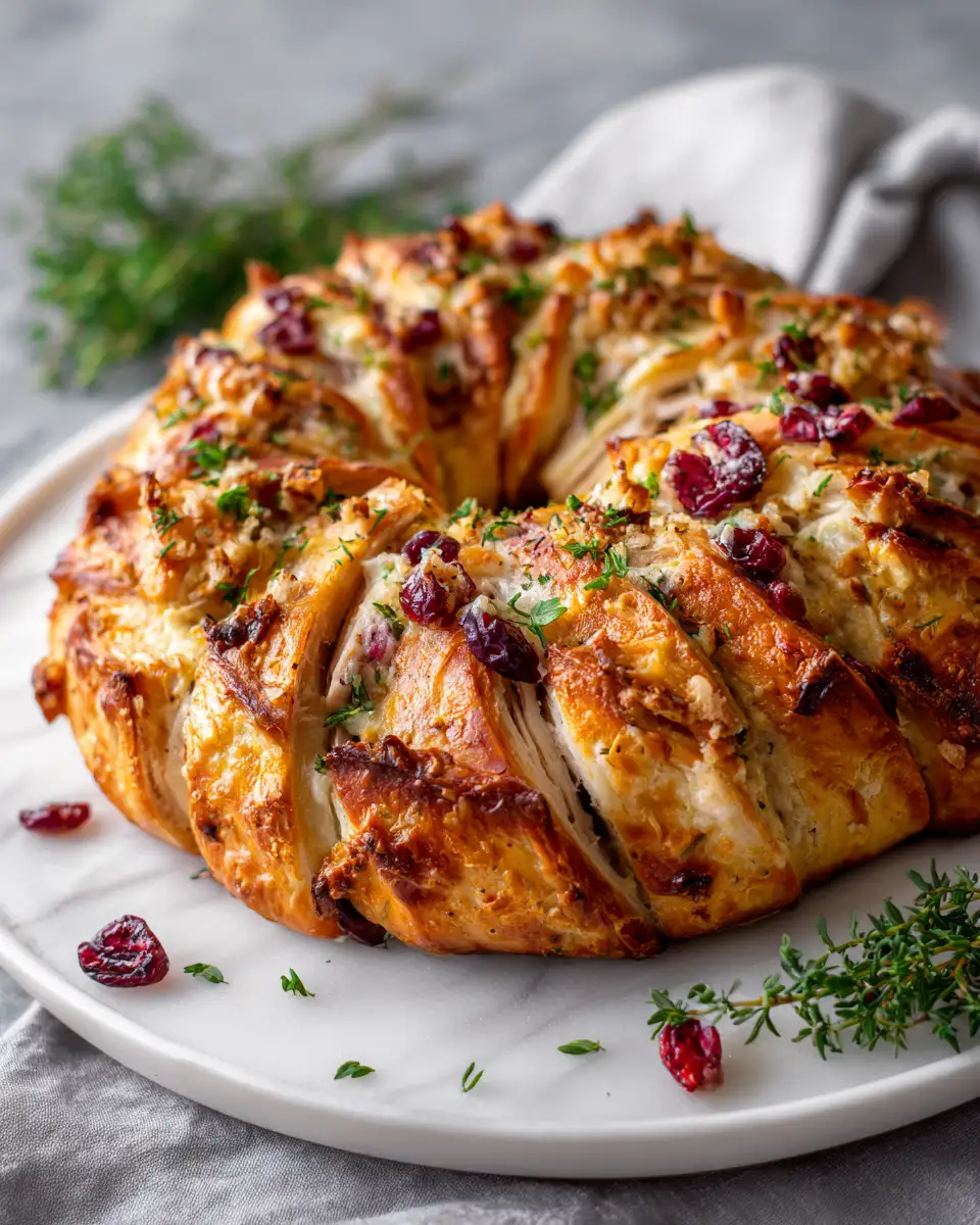 Irresistible Savory Turkey and Cranberry Crescent Ring Delight - Featured Image