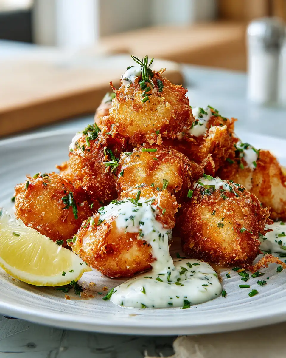 Crispy Shrimp Fritters with Zesty Lime Mayonnaise Delight - Featured Image