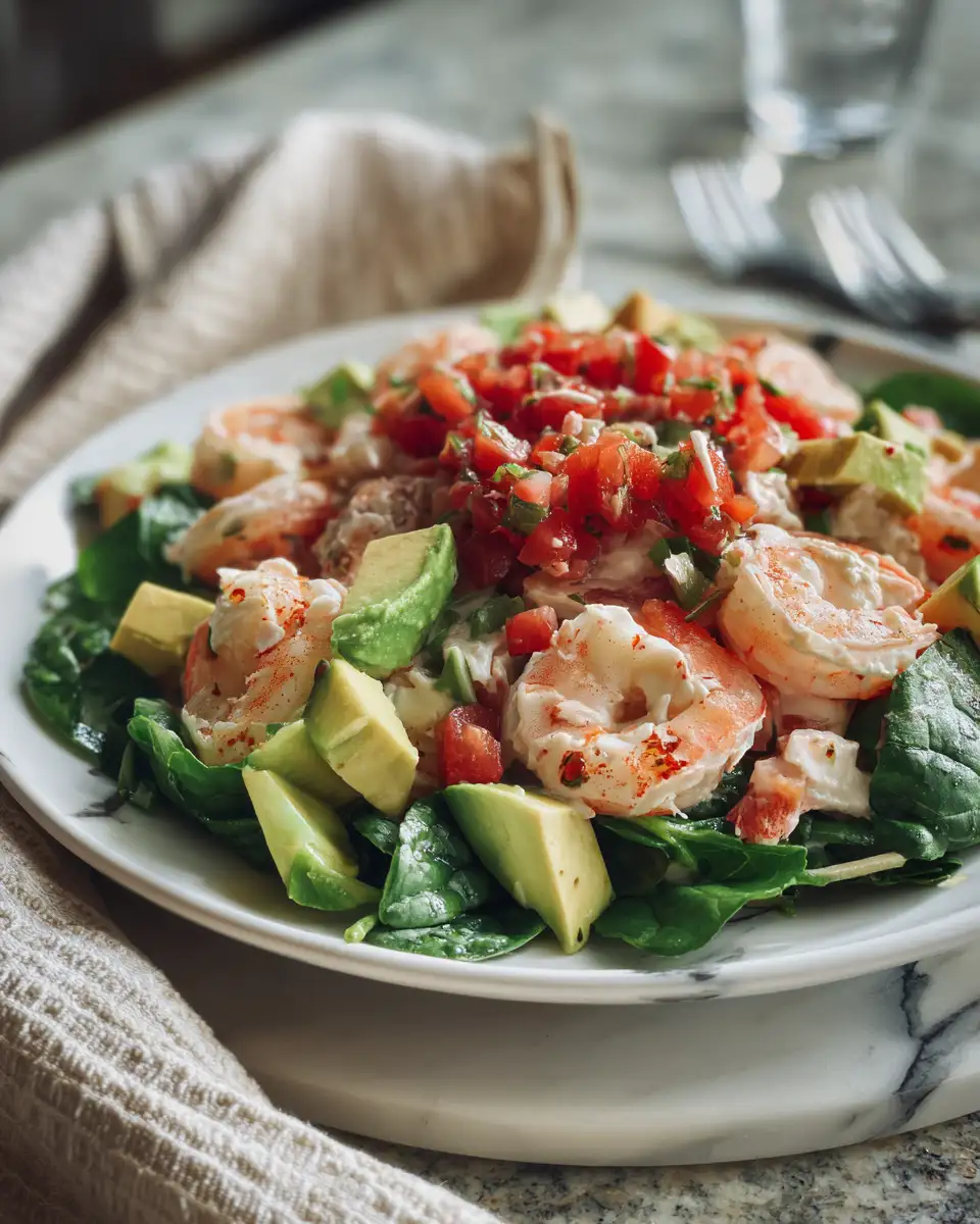 Zesty Shrimp Salad with Creamy Avocado and Fresh Salsa Fiesta - Featured Image