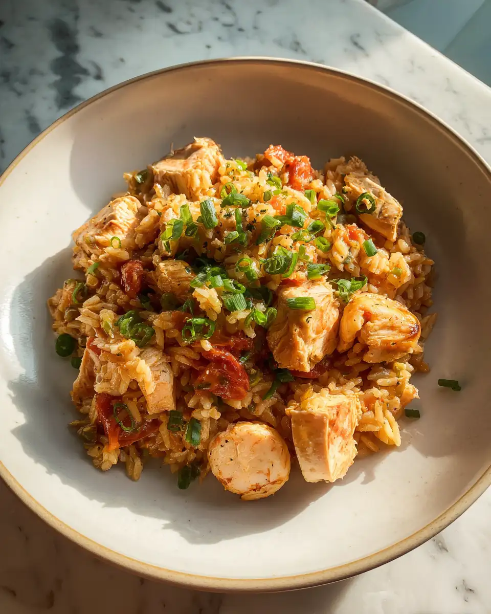 Savor the Soul of New Orleans with Irresistible Slow Cooker Chicken Jambalaya - Featured Image