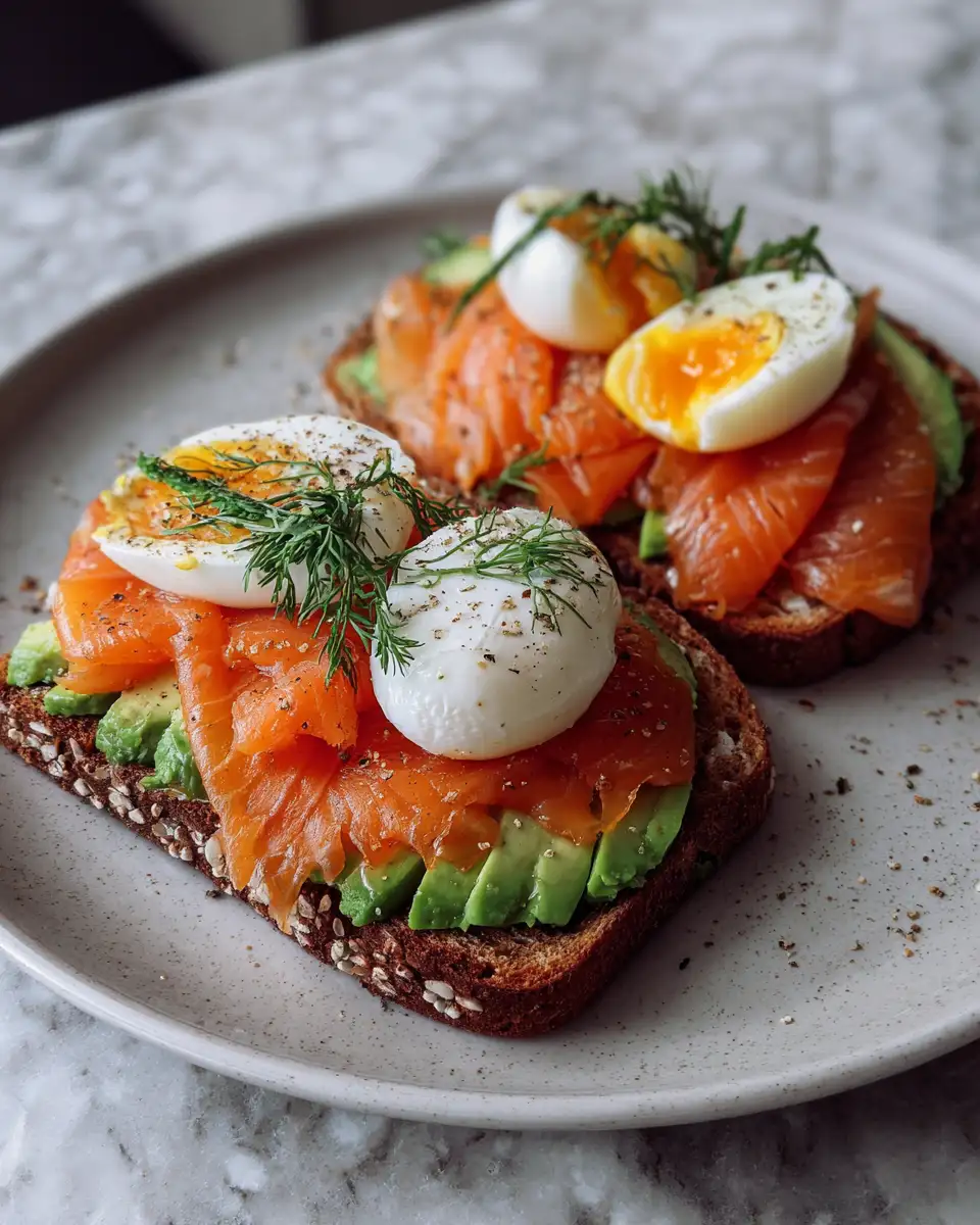 Final dish - Elevate Your Breakfast Game with Smoked Salmon Avocado Toast
