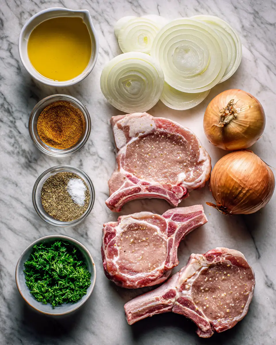 Ingredients for Ultimate Comfort: Irresistibly Delicious Smothered Pork Chops