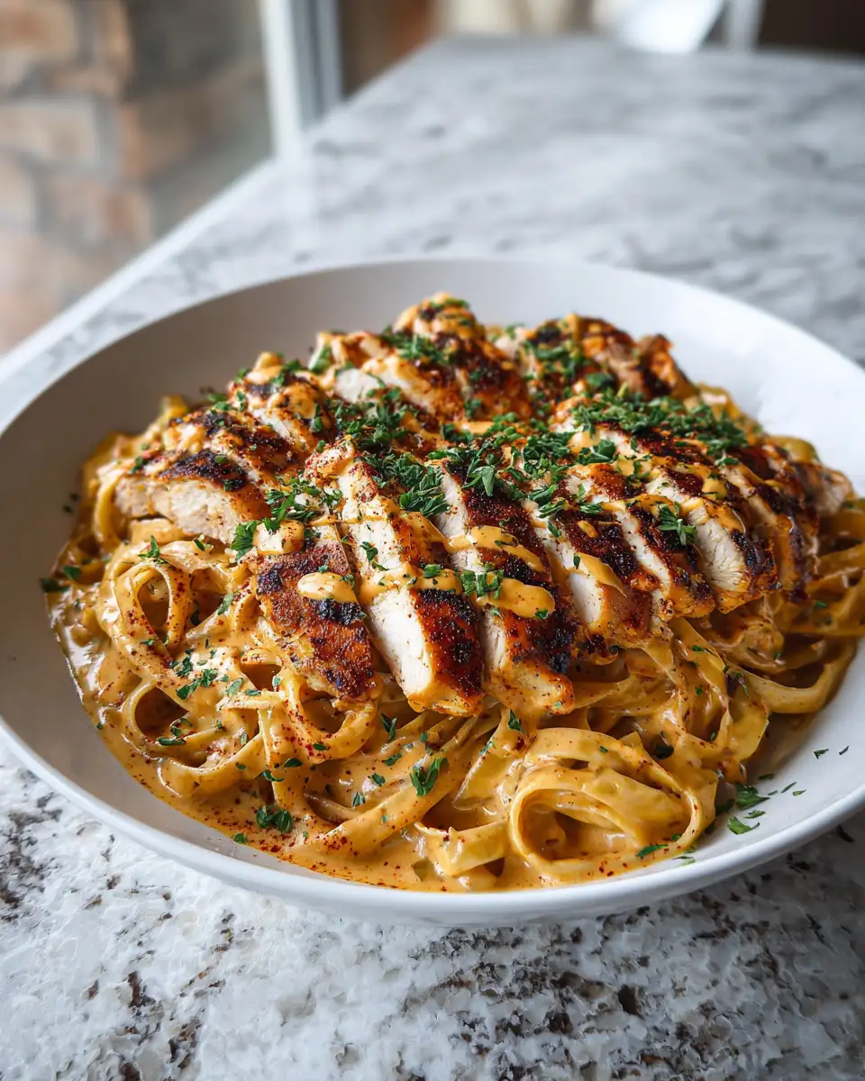 Savor the Heat: Irresistible Spicy Cajun Chicken Alfredo - Featured Image