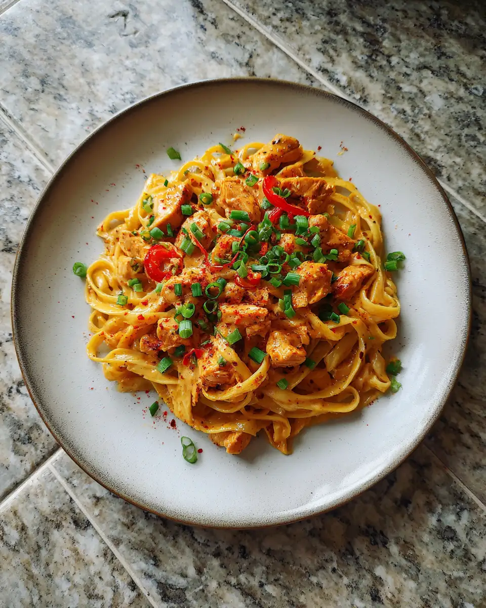 Final dish - Savor the Heat: Irresistible Spicy Cajun Chicken Alfredo