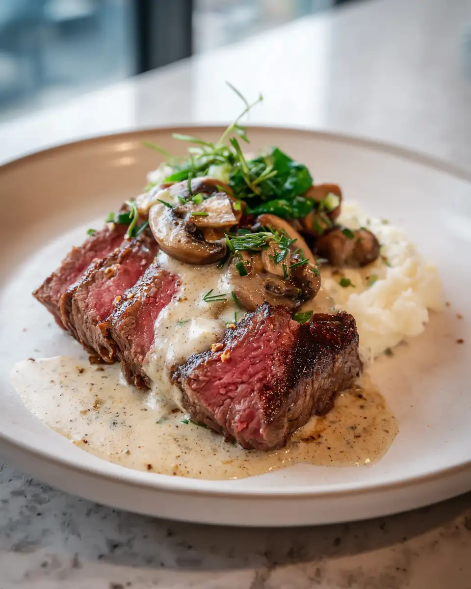 Irresistible Steak with Garlic Cream Sauce: A Gourmet Delight - Featured Image