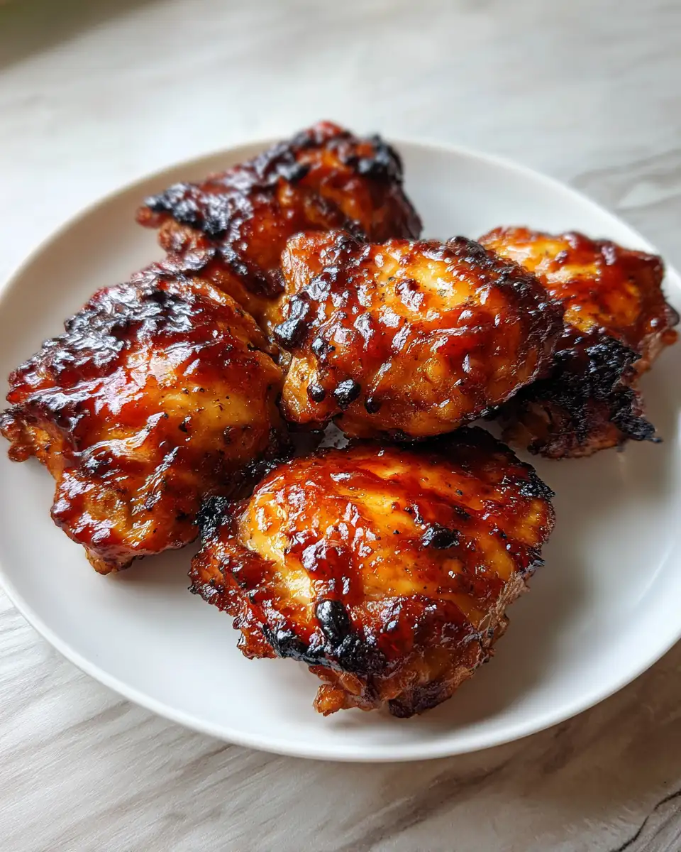 Finger-Lickin' Sticky Spicy BBQ Chicken Thighs Delight - Featured Image