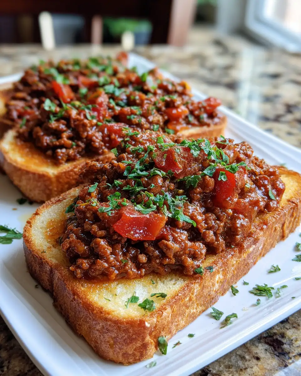 Final dish - Texas Toast Sloppy Joes: A Hearty Twist on a Classic Favorite