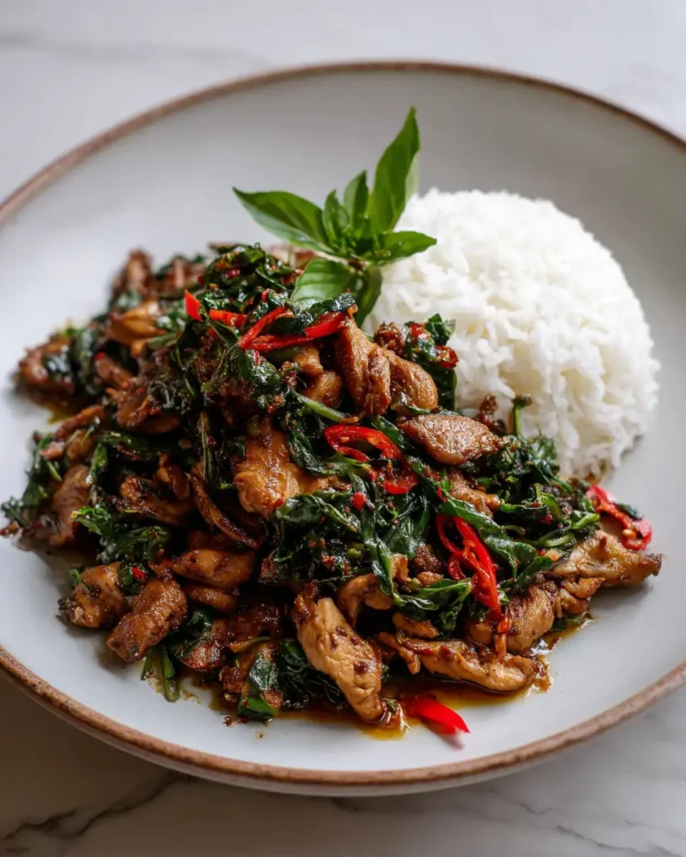 Spice Up Your Dinner with Irresistible Thai Basil Chicken - Featured Image