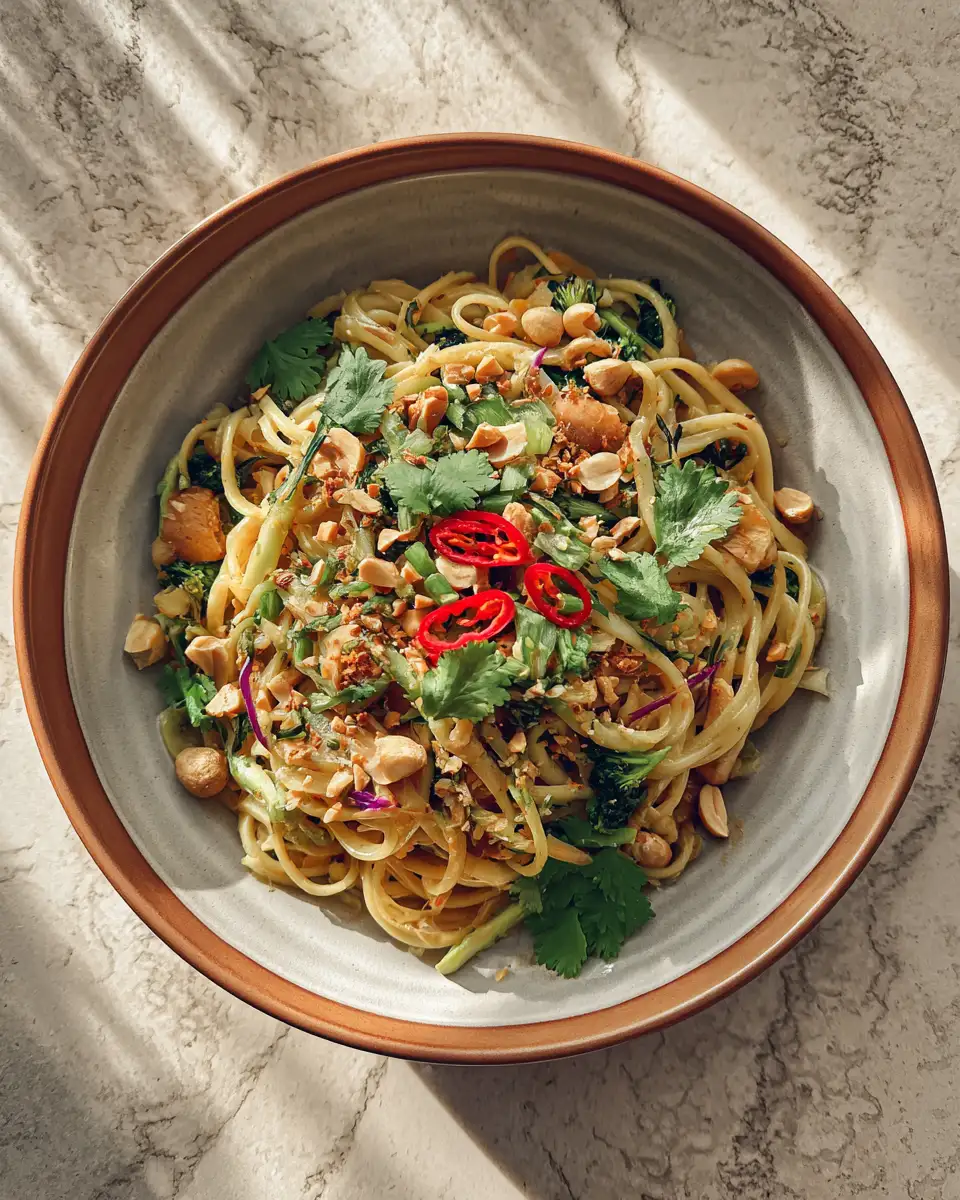 Spice Up Your Dinner Routine with Irresistible Thai Peanut Noodles - Featured Image