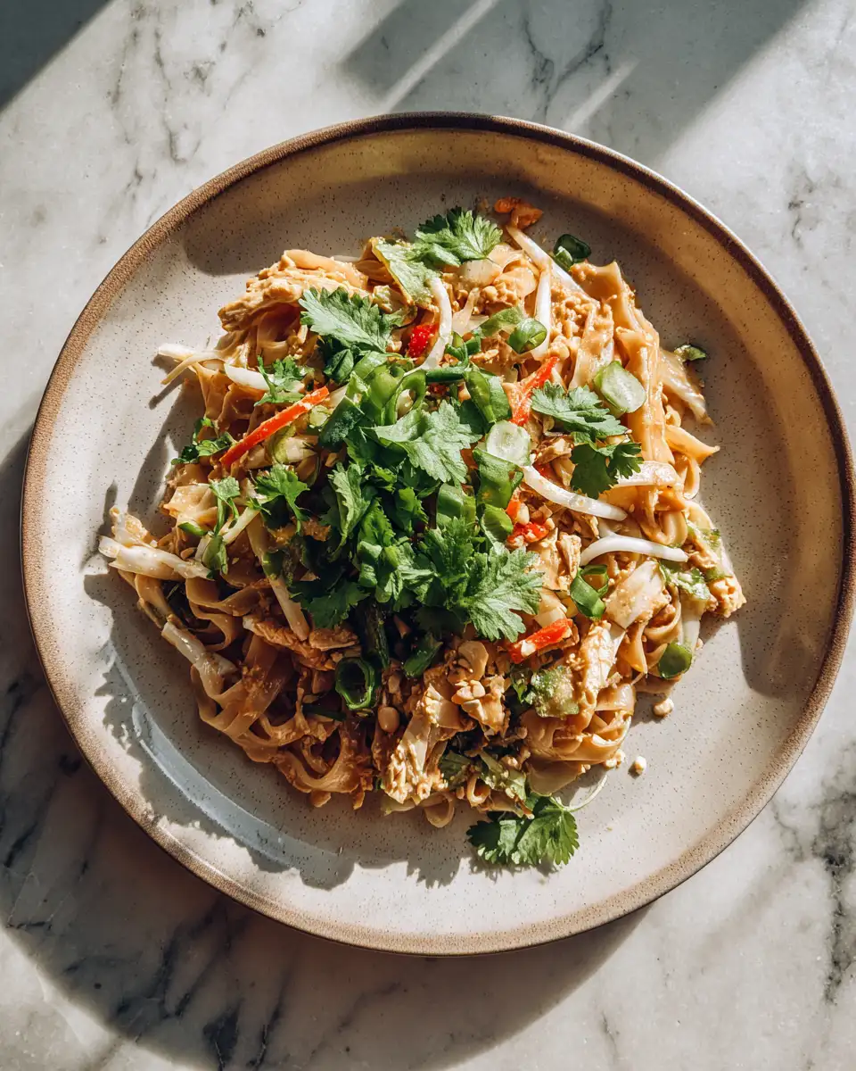 Final dish - Spice Up Your Dinner Routine with Irresistible Thai Peanut Noodles