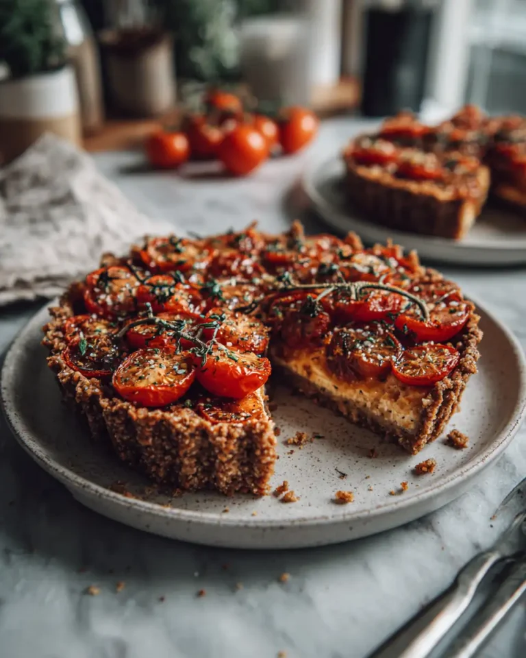 Savor the Season: Tomato Tart Delight with a Nutty Brown Rice Crust - Featured Image