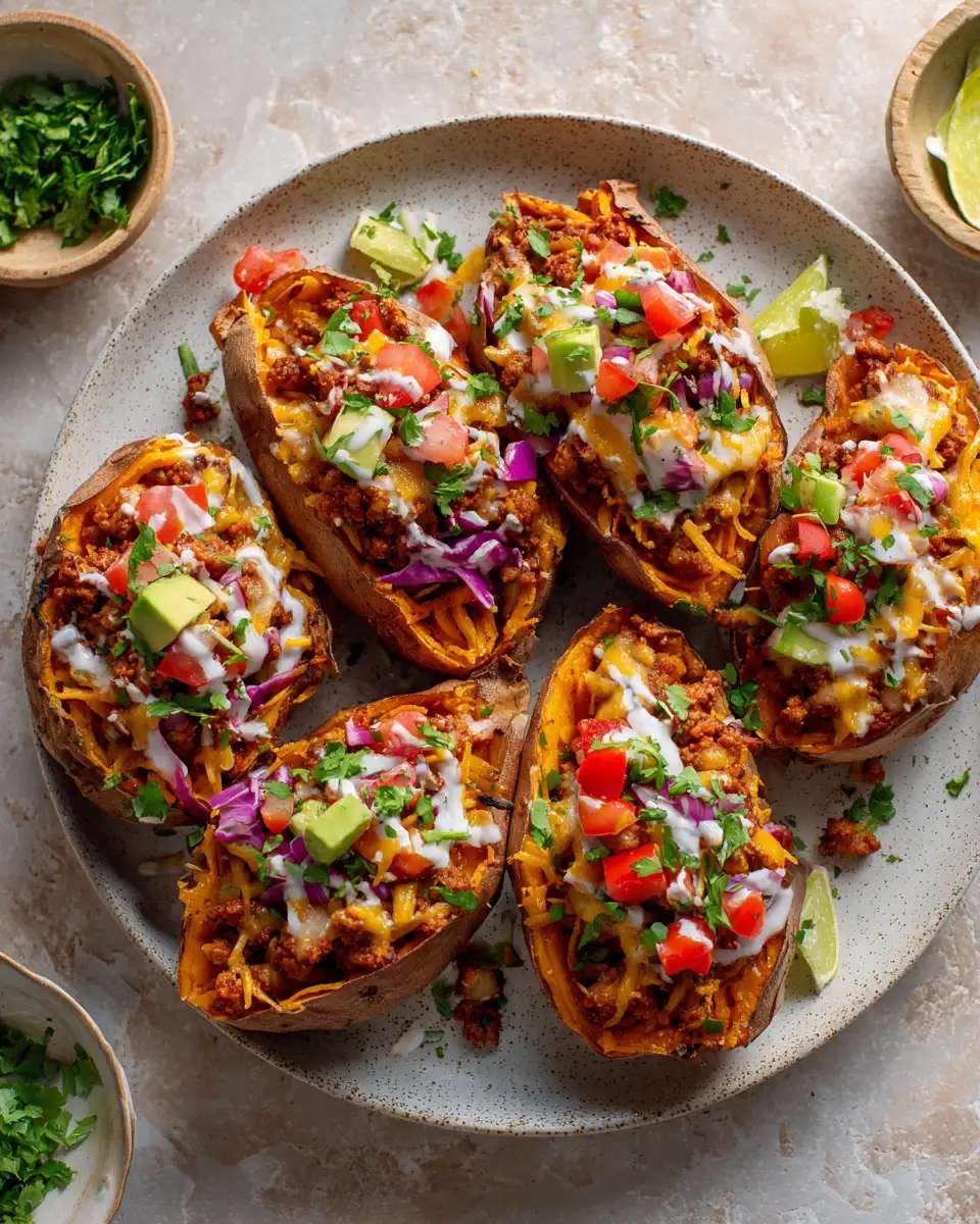 Turkey Taco Stuffed Sweet Potatoes: A Flavor Fiesta in Every Bite - Featured Image