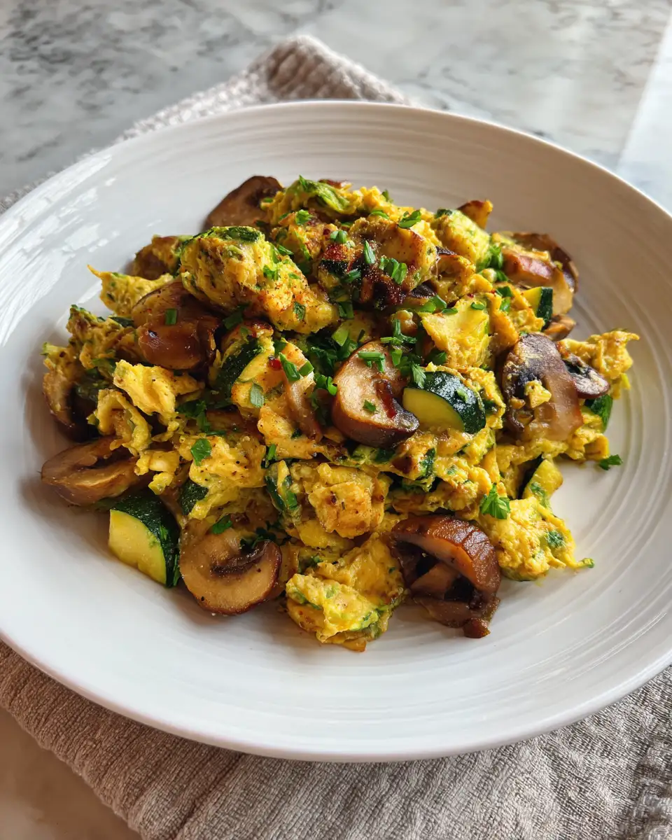 Zucchini Mushroom Scramble: A Flavor-Packed Breakfast Delight - Featured Image