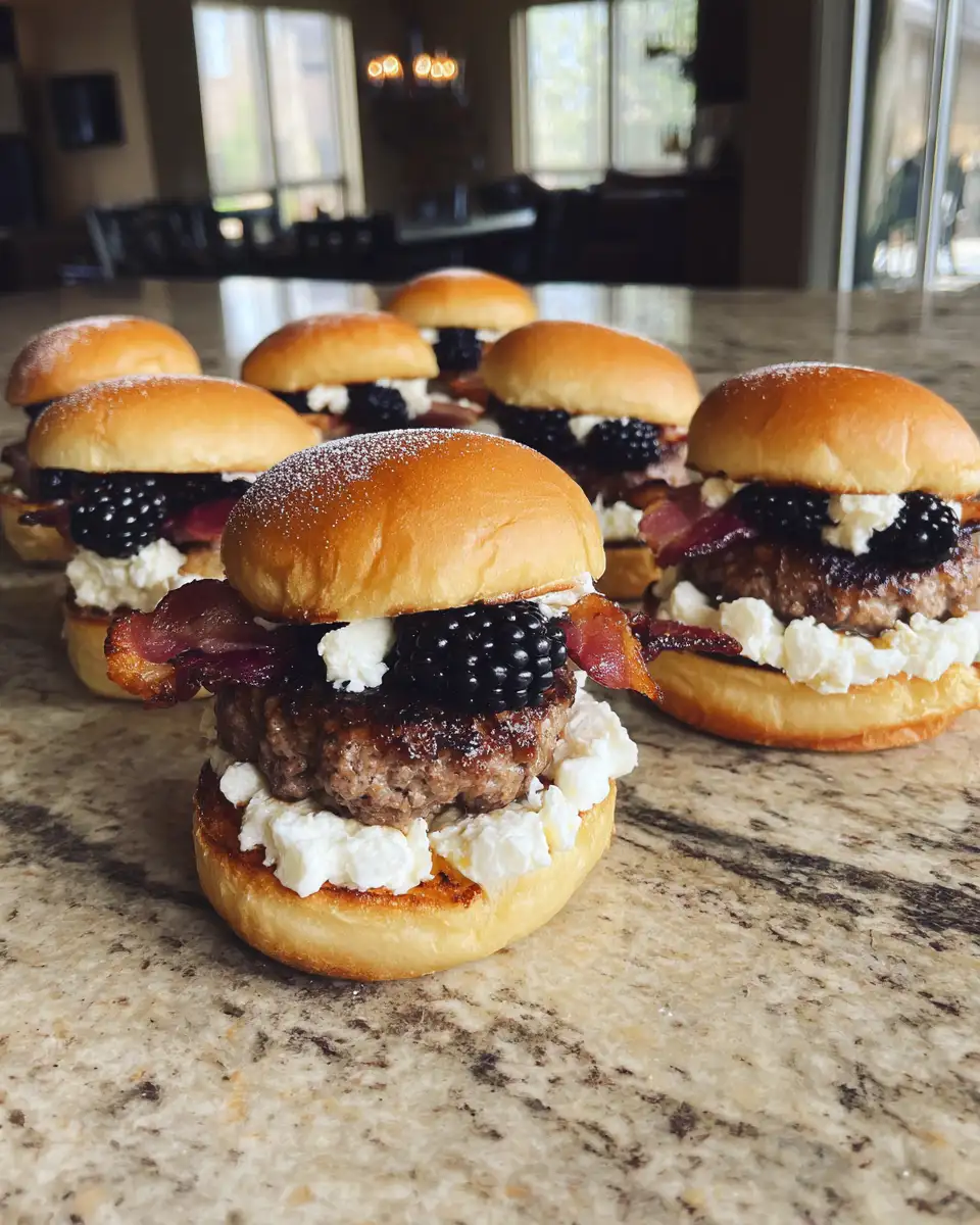 Ingredients for Indulge in the Ultimate Bacon Blackberry Cheesecake Burger Bliss