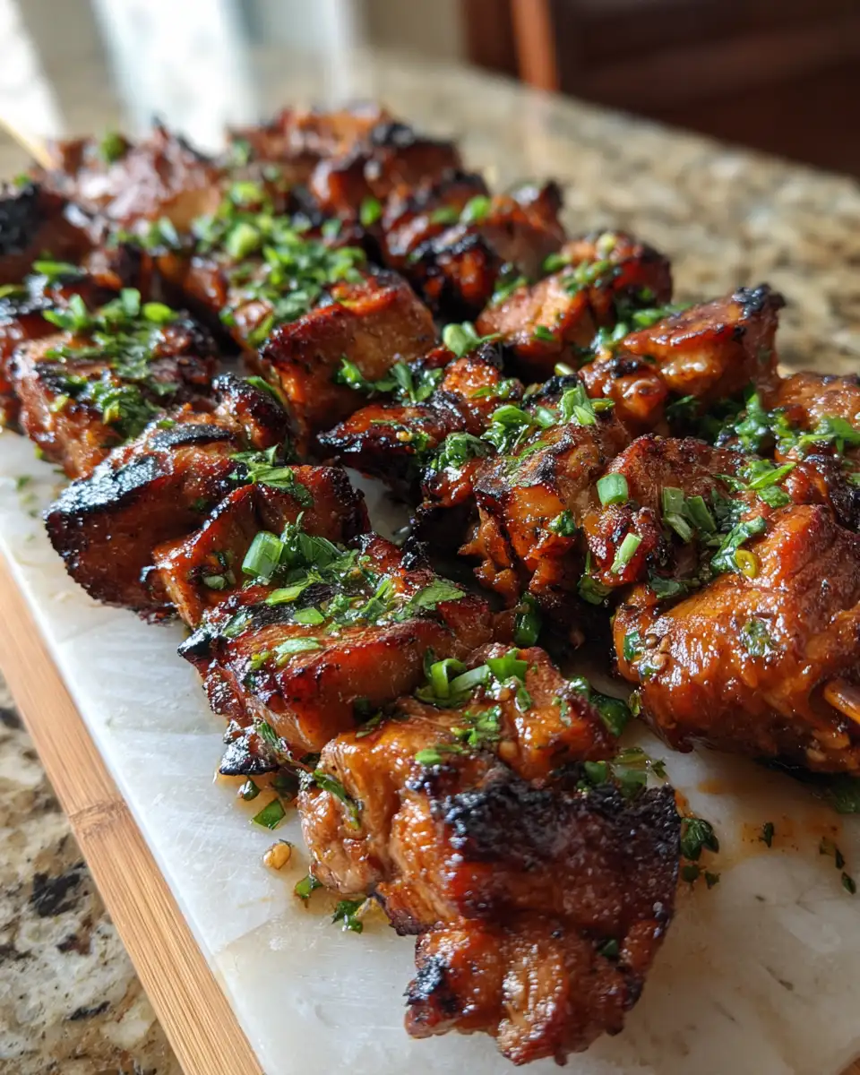 Final dish - Savor the Flavor of BBQ Pork Skewers with a Zesty Filipino BBQ Marinade