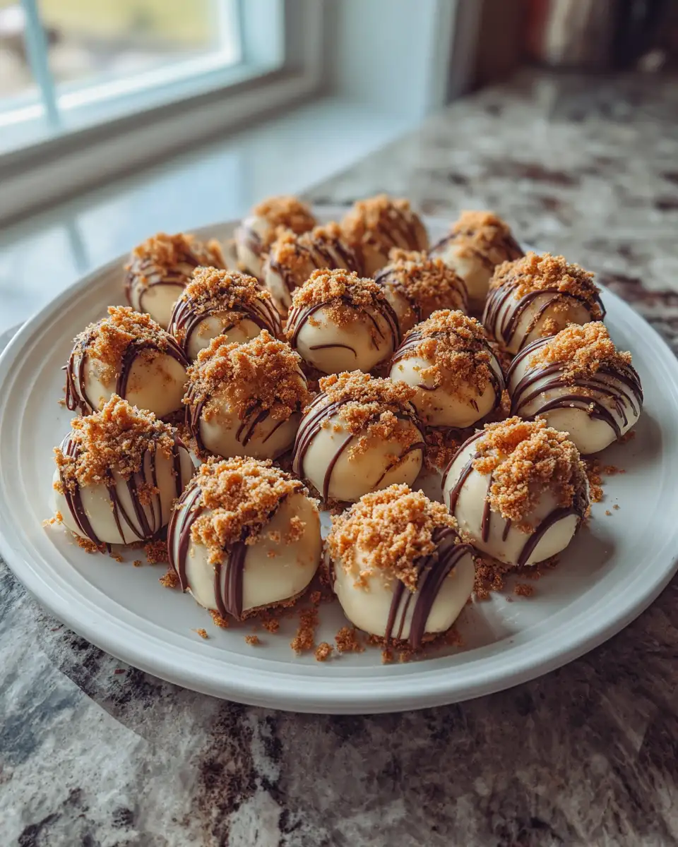 Final dish - Irresistible Biscoff Cheesecake Truffle Bites: Your New Favorite Indulgence