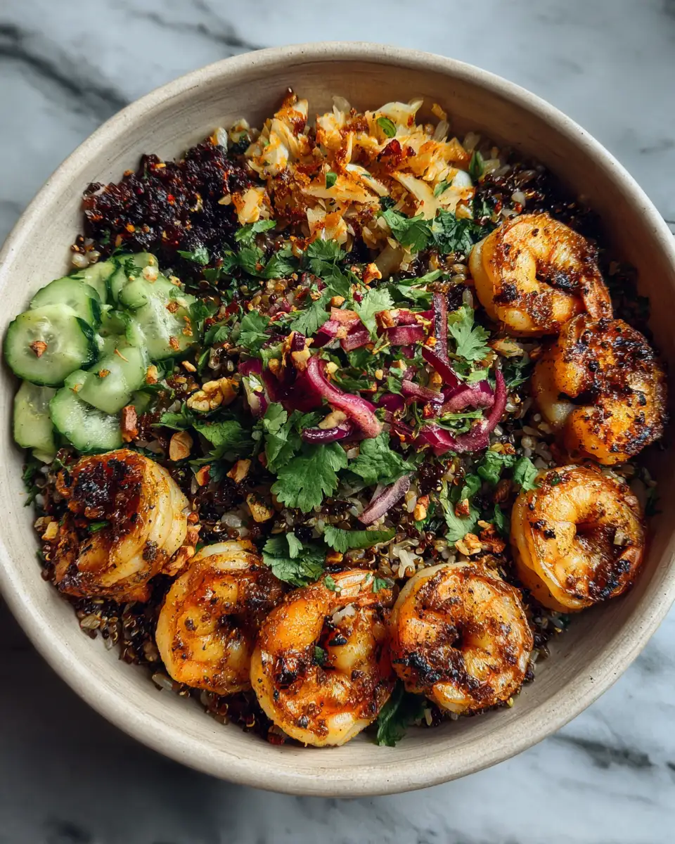 Final dish - Spice Up Your Dinner with a Blackened Shrimp Rice Bowl Extravaganza