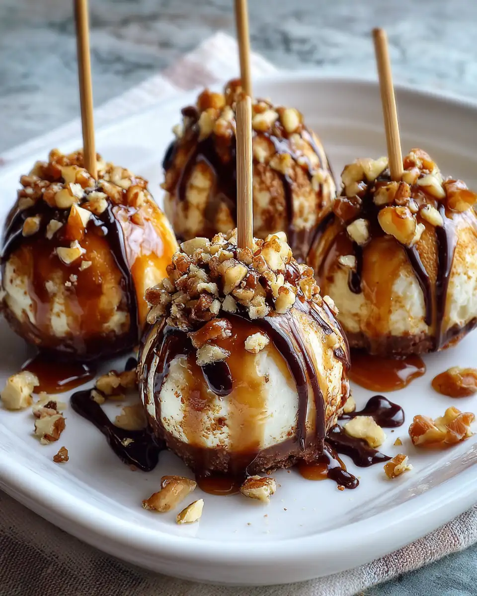 Indulgent Caramel Apple Chocolate Cheesecake Bites: A Fall Flavor Explosion - Featured Image