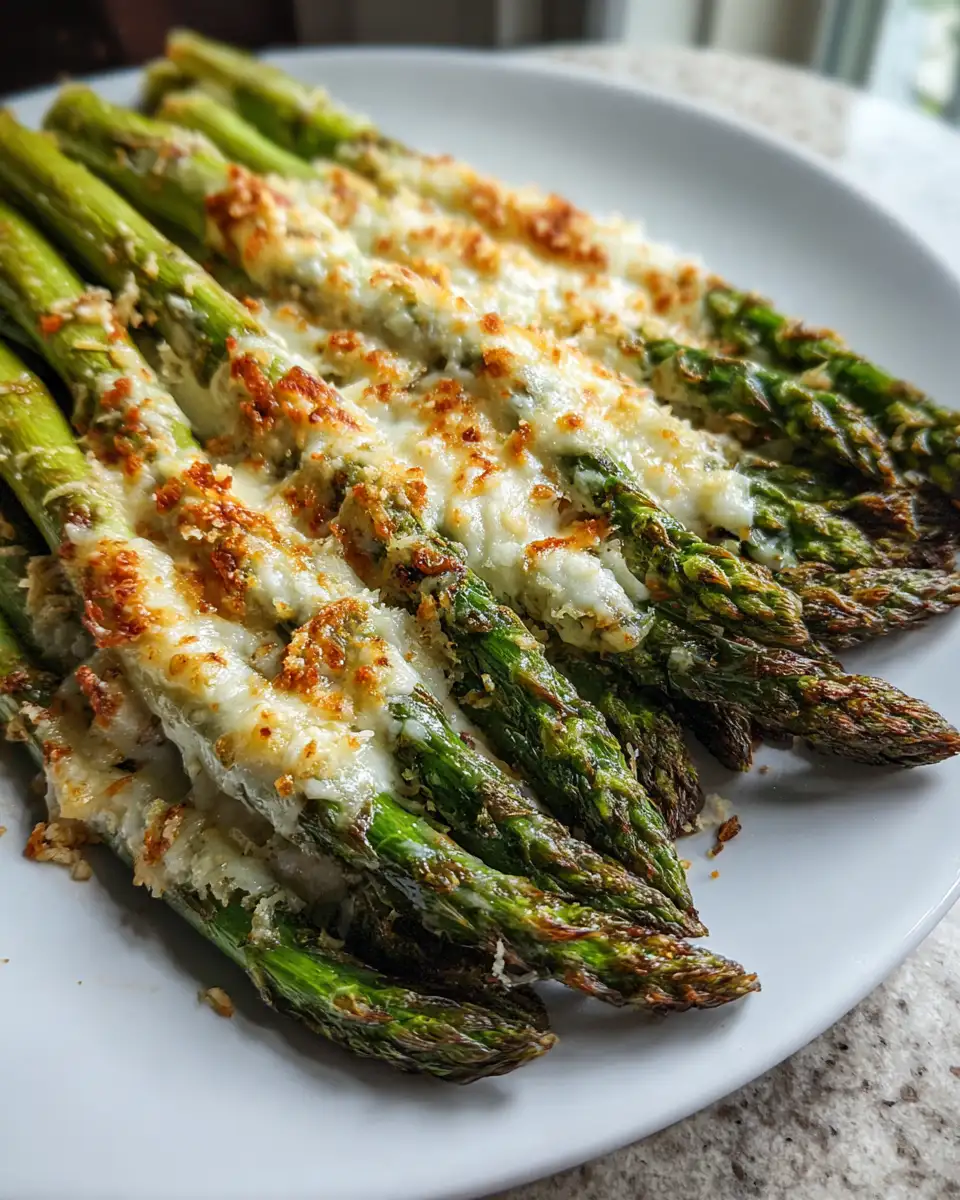 Irresistibly Cheesy Garlic Roasted Asparagus Delight 6 Final dish - Irresistibly Cheesy Garlic Roasted Asparagus Delight