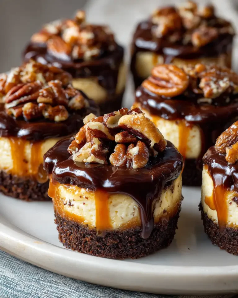 Decadence in Every Bite: Chocolate Caramel Pecan Cheesecake Bites - Featured Image