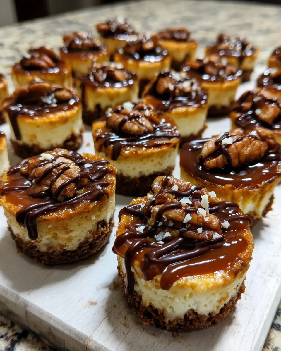 Ingredients for Decadence in Every Bite: Chocolate Caramel Pecan Cheesecake Bites
