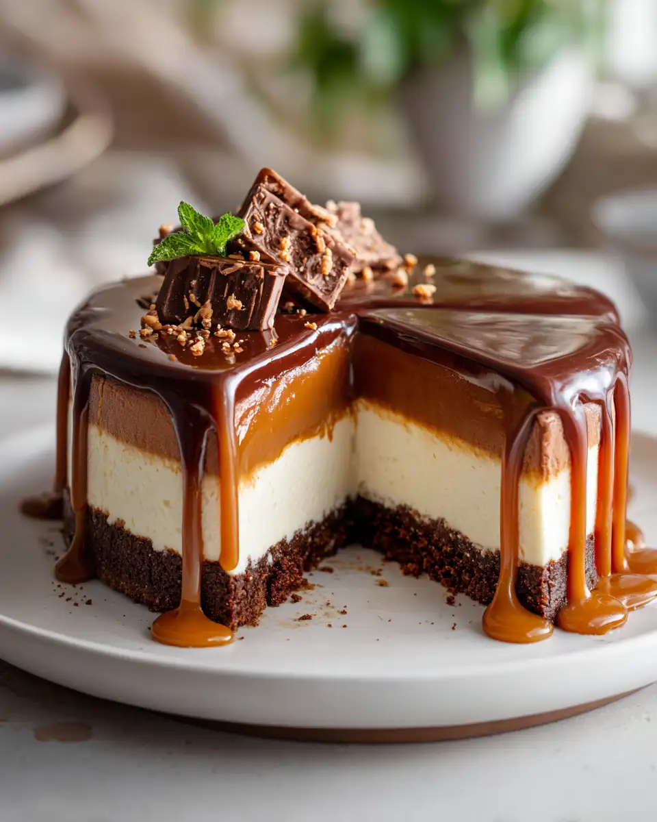 Decadence in a Bite: Indulge in Chocolate-Covered Caramel Cheesecake Bliss - Featured Image