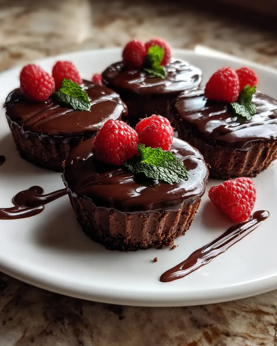 Final dish - Decadent Delight: Indulge in Chocolate Fudge Cheesecake Cups