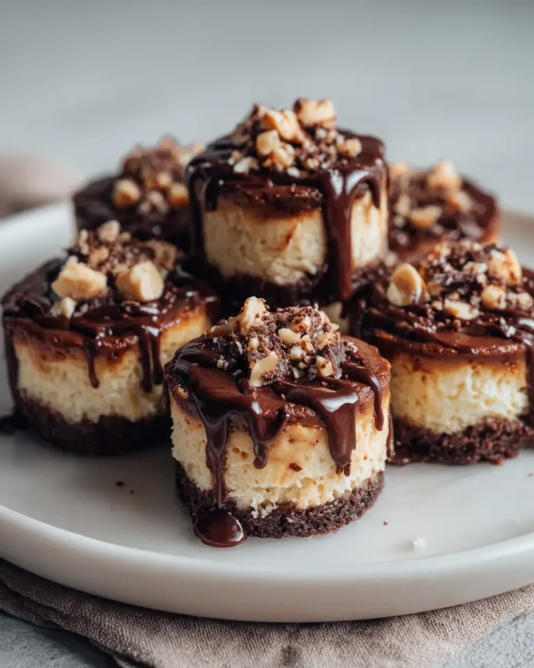 Indulge in Bliss with Irresistible Chocolate Hazelnut Cheesecake Bites - Featured Image