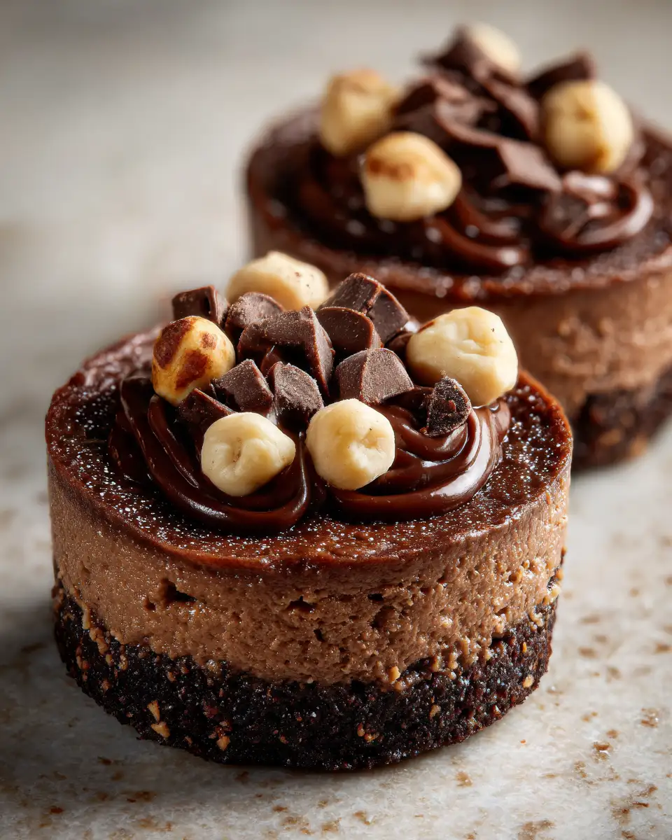 Indulge in Bliss with Irresistible Chocolate Hazelnut Cheesecake Bites 6 Final dish - Indulge in Bliss with Irresistible Chocolate Hazelnut Cheesecake Bites