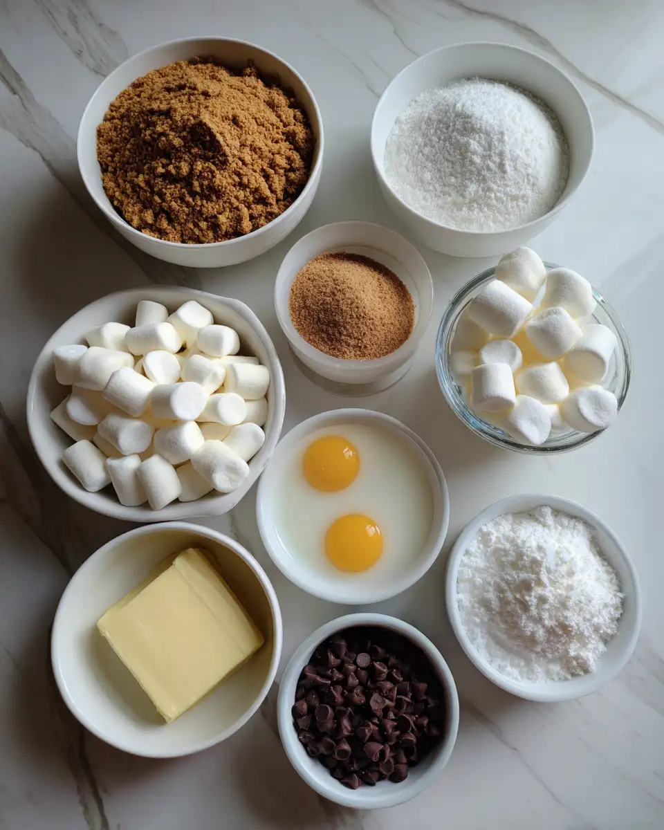 Ingredients for Indulge in Decadence with Chocolate Marshmallow Cheesecake Bites