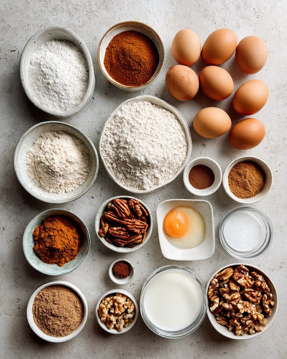 Ingredients for Warm Up Your Autumn with Irresistible Cinnamon Swirl Pumpkin Bread