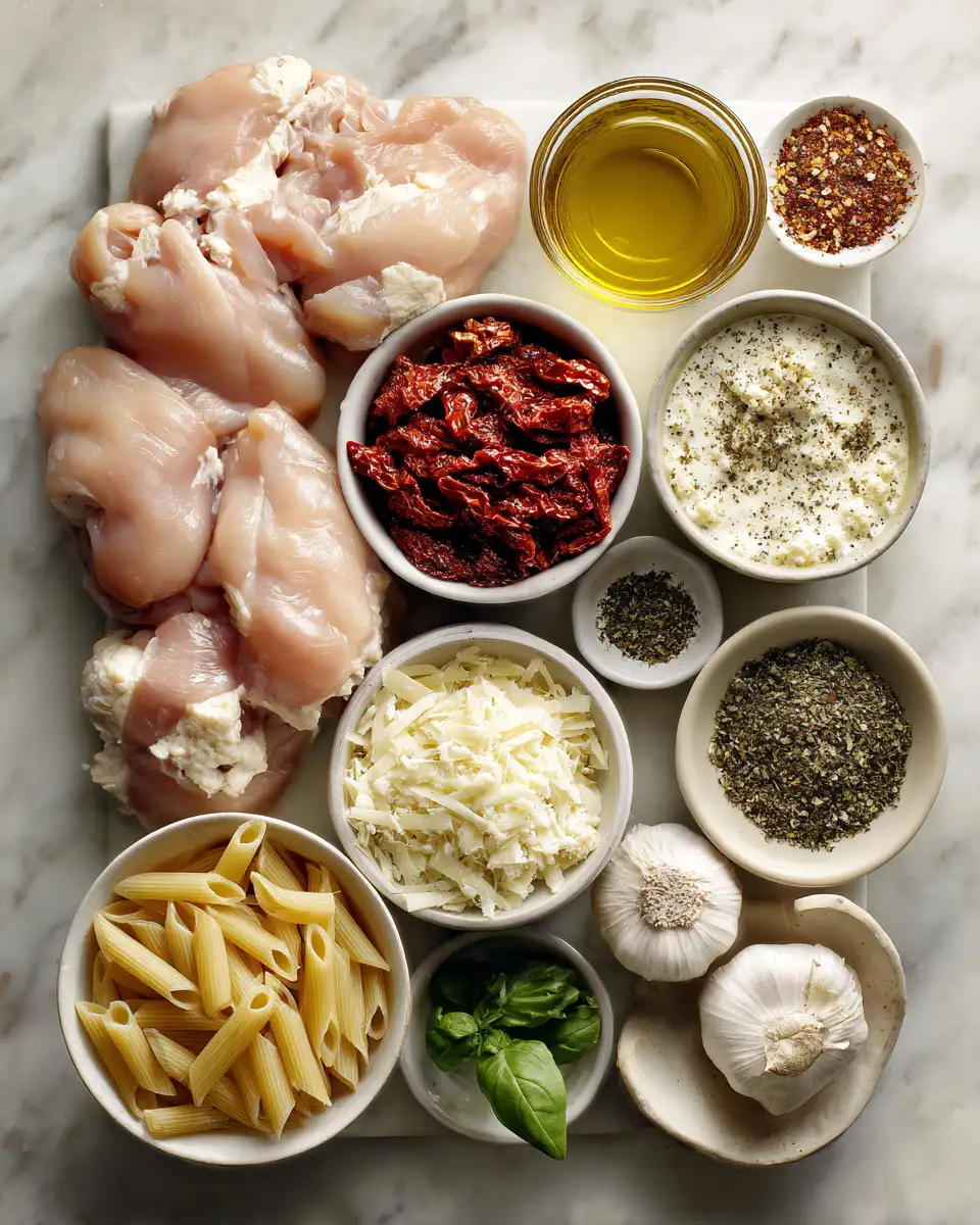 Ingredients for Crockpot Creamy Chicken Pasta: A Comfort Food Revolution