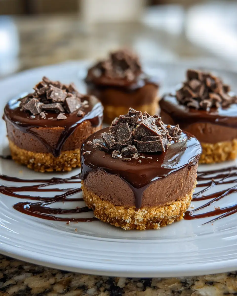 Final dish - Indulge in Bliss: Easy 5-Ingredient Chocolate Caramel Cheesecake Bites