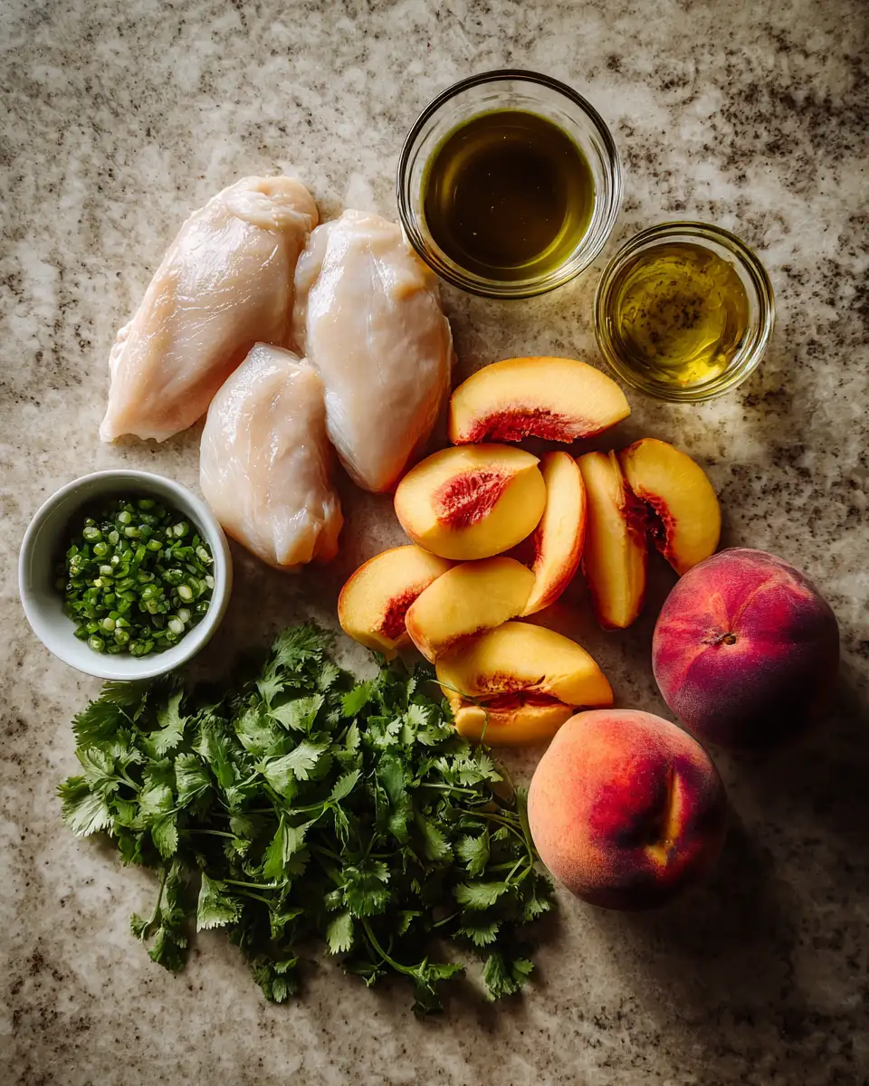 Spice Meets Sweet: Easy Jalapeño Peach Chicken Recipe 4 Ingredients for Spice Meets Sweet: Easy Jalapeño Peach Chicken Recipe