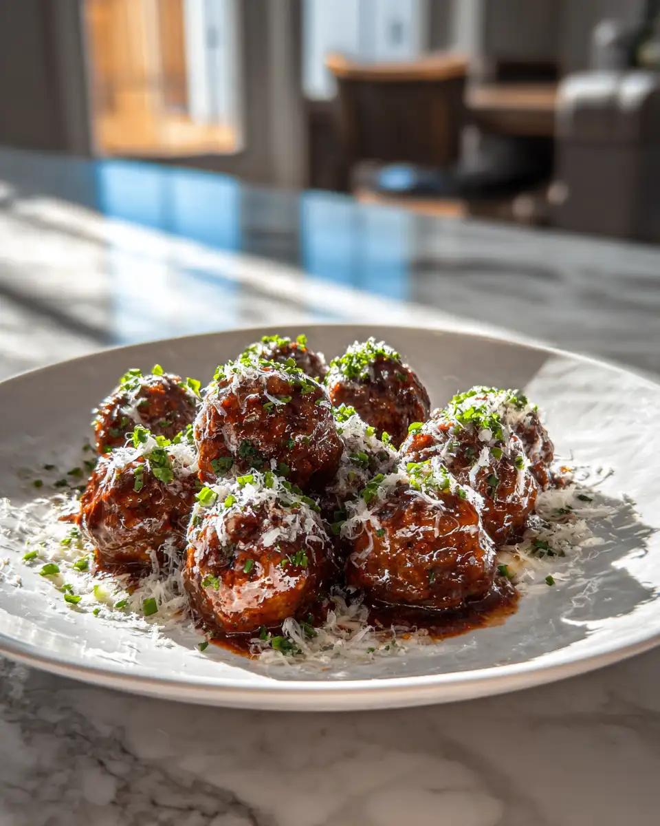 Savor the Flavor: Irresistible French Onion Beef Meatballs 6 Final dish - Savor the Flavor: Irresistible French Onion Beef Meatballs