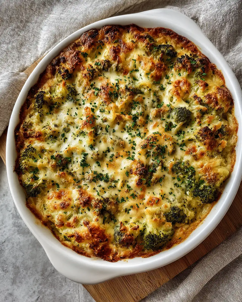 Final dish - French Onion Broccoli Cheese Casserole: A Yummy Twist on Classic Comfort