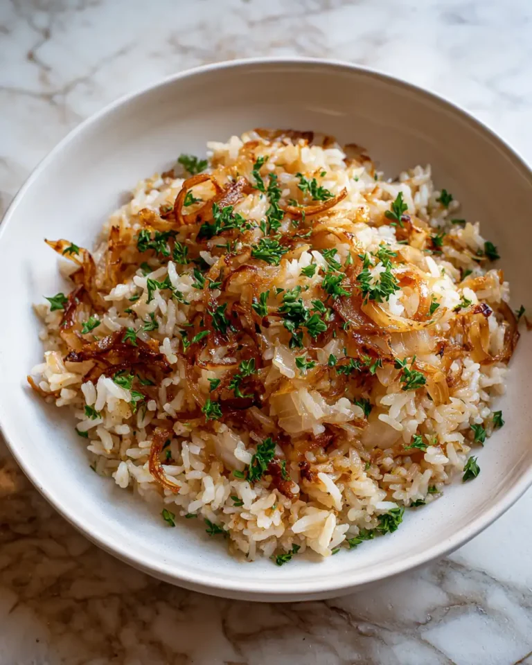 Quick and Delicious French Onion Butter Rice in 30 Minutes - Featured Image