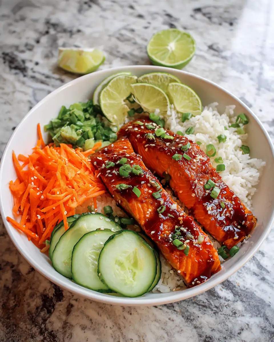 Spice Up Your Dinner with a Flavorful Gochujang Salmon Rice Bowl 4 Ingredients for Spice Up Your Dinner with a Flavorful Gochujang Salmon Rice Bowl