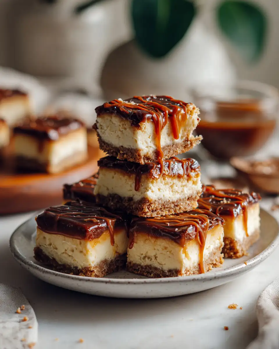 Irresistibly Indulgent: Dive into Gooey Caramel Cheesecake Bars - Featured Image