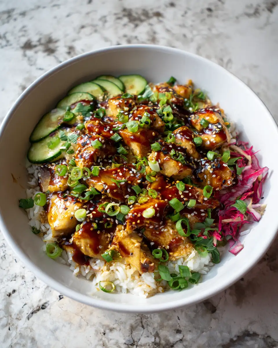 Final dish - Sweet and Savory Delight: Irresistible Honey Mustard Chicken Bowls
