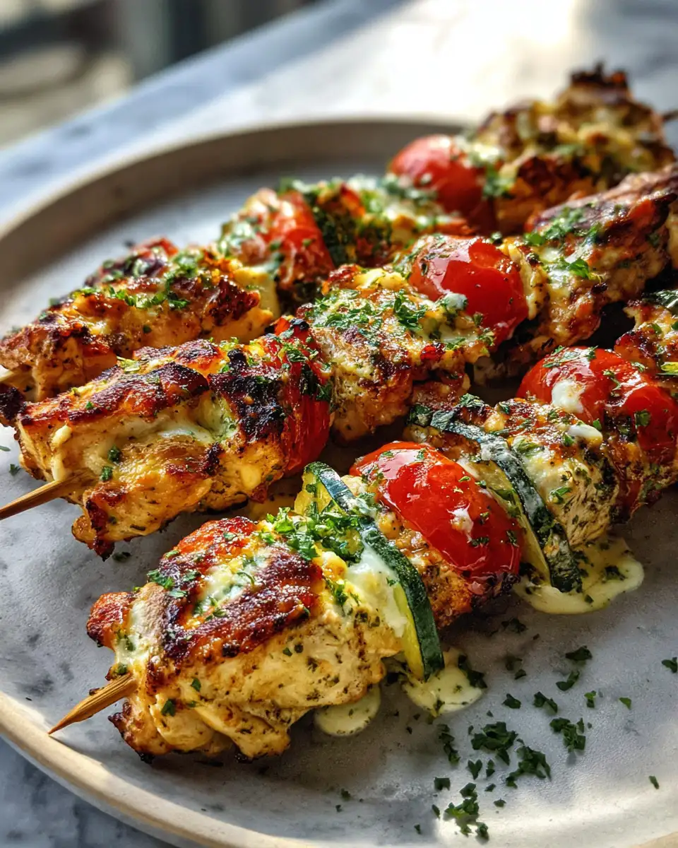 Sizzling Lover's Delight Garlic Parmesan Chicken Skewers That Ignite Your Taste Buds - Featured Image